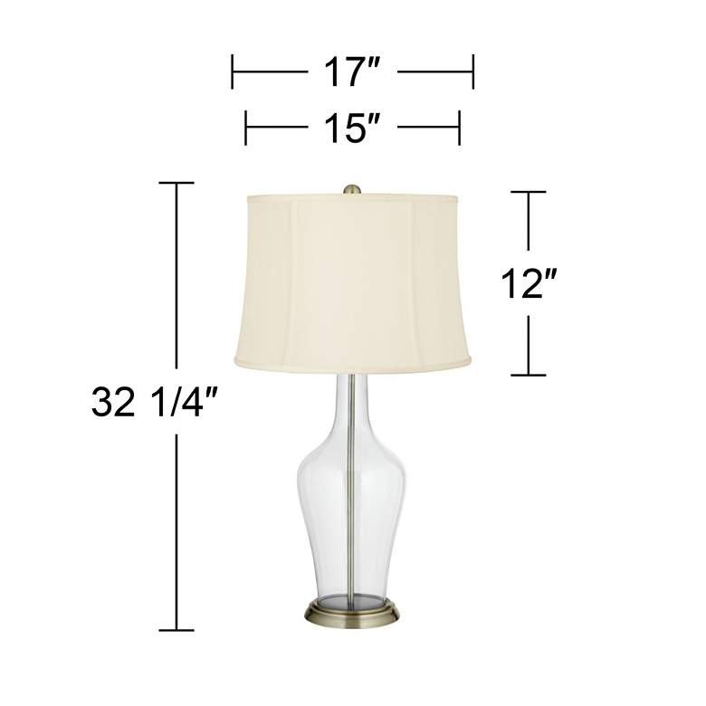Image 3 Color Plus Anya 32 1/4" High Clear Glass Fillable Table Lamp more views