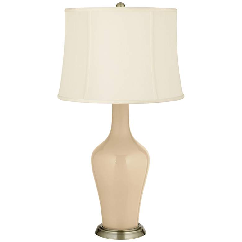 Image 2 Color Plus Anya 32 1/4" High Colonial Tan  Glass Table Lamp