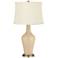 Color Plus Anya 32 1/4" High Colonial Tan Glass Table Lamp