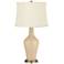 Color Plus Anya 32 1/4" High Colonial Tan  Glass Table Lamp