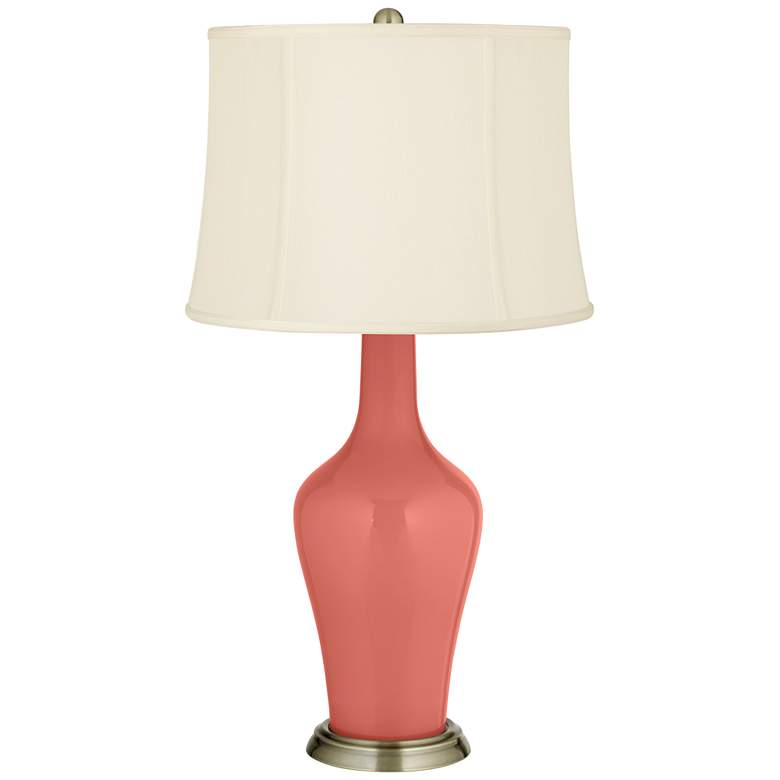 Image 2 Color Plus Anya 32 1/4" High Coral Reef Pink Glass Table Lamp