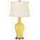 Color Plus Anya 32 1/4" High Daffodil Yellow Glass Table Lamp