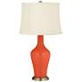 Color Plus Anya 32 1/4" High Daredevil Red Glass Table Lamp