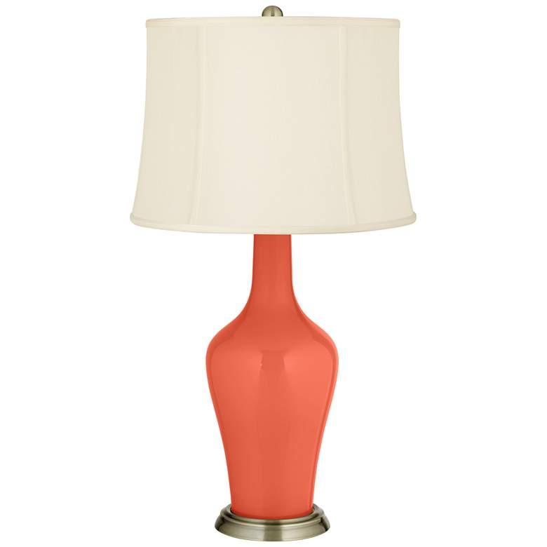 Image 2 Color Plus Anya 32 1/4 inch High Daring Orange Glass Table Lamp