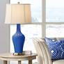 Color Plus Anya 32 1/4" High Dazzling Blue Glass Table Lamp