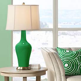 Image1 of Color Plus Anya 32 1/4" High Envy Green Glass Table Lamp