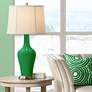 Color Plus Anya 32 1/4" High Envy Green Glass Table Lamp