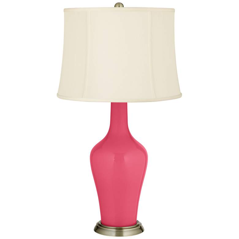 Image 2 Color Plus Anya 32 1/4" High Eros Pink Glass Table Lamp