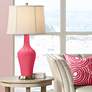 Color Plus Anya 32 1/4" High Eros Pink Glass Table Lamp