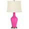 Color Plus Anya 32 1/4" High Fuchsia Pink Glass Table Lamp
