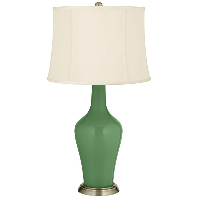 Image 2 Color Plus Anya 32 1/4" High Garden Grove Green Glass Table Lamp