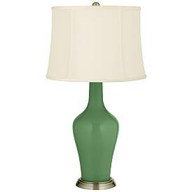 Image2 of Color Plus Anya 32 1/4" High Garden Grove Green Glass Table Lamp