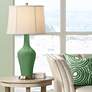 Color Plus Anya 32 1/4" High Garden Grove Green Glass Table Lamp