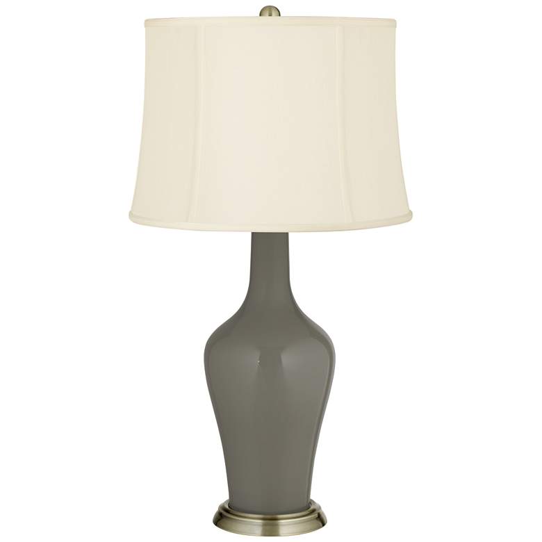Image 2 Color Plus Anya 32 1/4" High Gauntlet Gray Glass Table Lamp