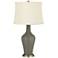 Color Plus Anya 32 1/4" High Gauntlet Gray Glass Table Lamp