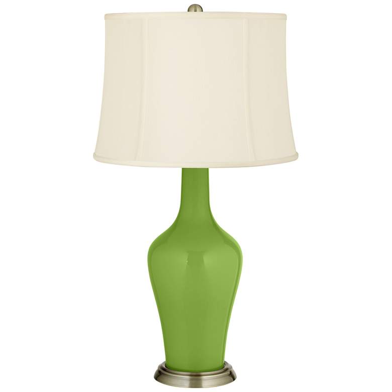Image 2 Color Plus Anya 32 1/4" High Gecko Green Glass Table Lamp