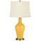 Color Plus Anya 32 1/4" High Goldenrod Yellow Glass Table Lamp