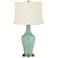 Color Plus Anya 32 1/4" High Grayed Jade Green Glass Table Lamp