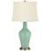 Color Plus Anya 32 1/4" High Grayed Jade Green Glass Table Lamp