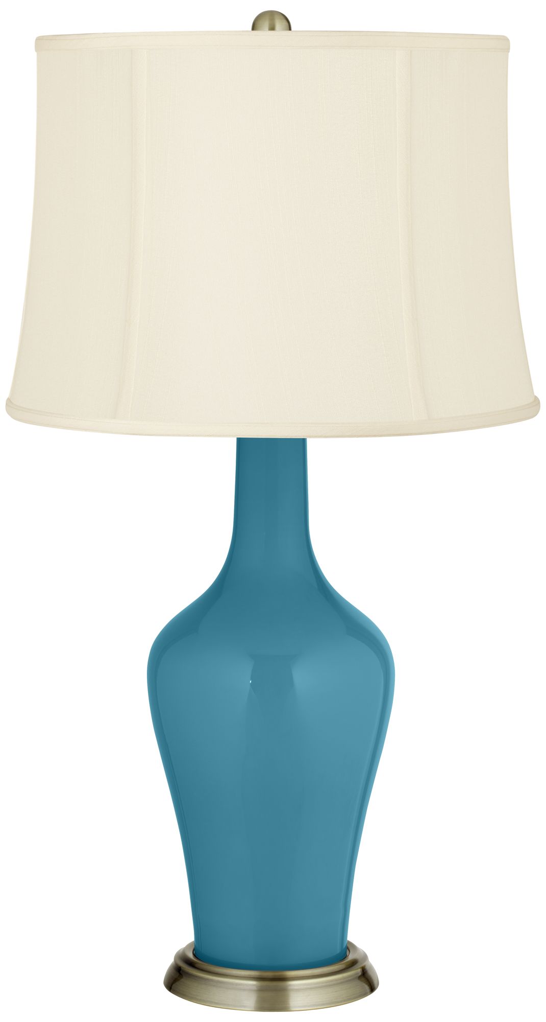 Color Plus Anya 32 1/4" High Great Falls Blue Glass Table Lamp
