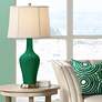 Color Plus Anya 32 1/4" High Greens Color Glass Table Lamp