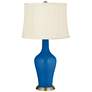 Color Plus Anya 32 1/4" High Hyper Blue Glass Table Lamp