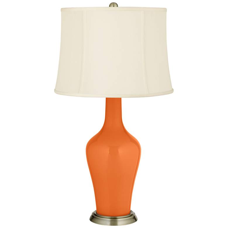Image 2 Color Plus Anya 32 1/4 inch High Invigorate Orange Glass Table Lamp