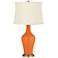 Color Plus Anya 32 1/4" High Invigorate Orange Glass Table Lamp