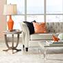 Color Plus Anya 32 1/4" High Invigorate Orange Glass Table Lamp