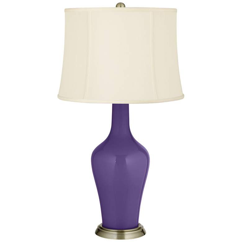 Image 2 Color Plus Anya 32 1/4" High Izmir Purple Glass Table Lamp