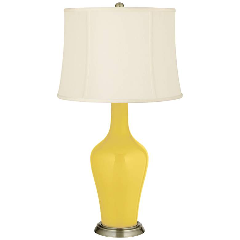 Image 2 Color Plus Anya 32 1/4 inch High Lemon Zest Yellow Glass Table Lamp