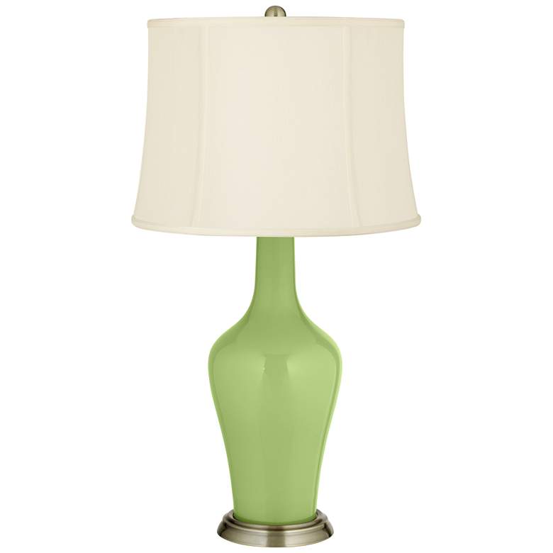 Image 2 Color Plus Anya 32 1/4" High Lime Rickey Green Glass Table Lamp