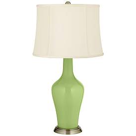 Image2 of Color Plus Anya 32 1/4" High Lime Rickey Green Glass Table Lamp