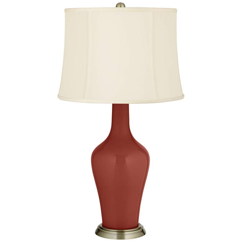 Image 2 Color Plus Anya 32 1/4" High Madeira Red Glass Table Lamp