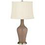 Color Plus Anya 32 1/4" High Mocha Brown Glass Table Lamp