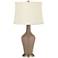 Color Plus Anya 32 1/4" High Mocha Brown Glass Table Lamp