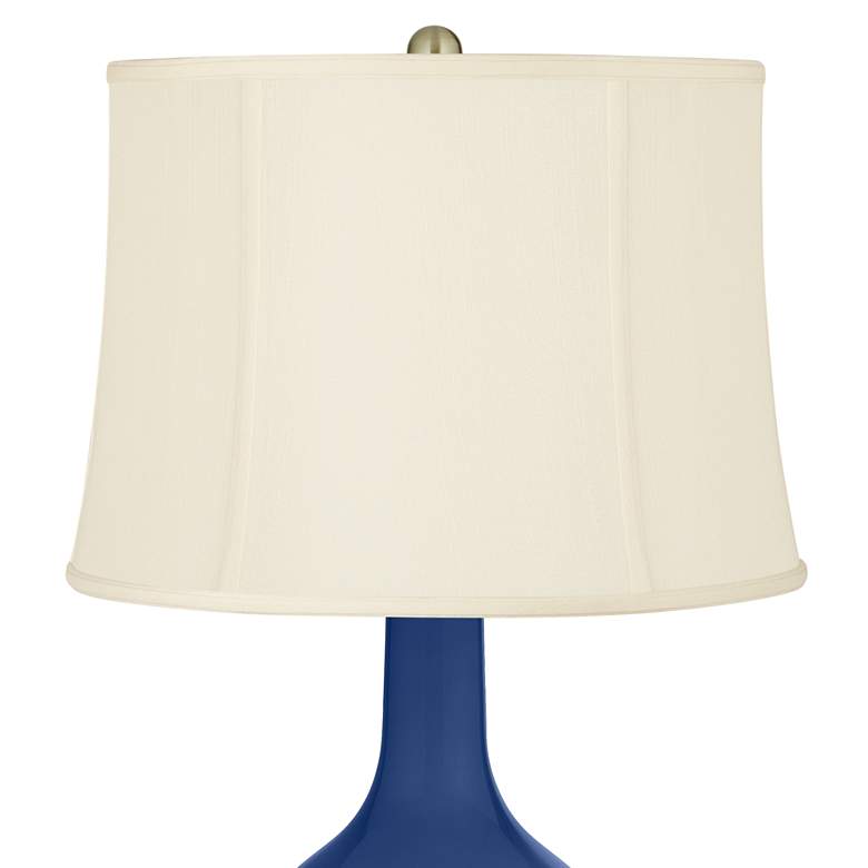 Image 4 Color Plus Anya 32 1/4 inch High Monaco Blue Glass Table Lamp more views