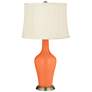 Color Plus Anya 32 1/4" High Nectarine Orange Glass Table Lamp
