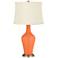 Color Plus Anya 32 1/4" High Nectarine Orange Glass Table Lamp