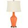 Color Plus Anya 32 1/4" High Nectarine Orange Glass Table Lamp