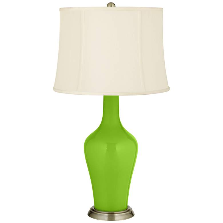 Image 2 Color Plus Anya 32 1/4 inch High Neon Green Glass Table Lamp