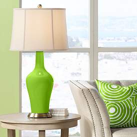 Image1 of Color Plus Anya 32 1/4" High Neon Green Glass Table Lamp