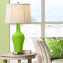 Color Plus Anya 32 1/4" High Neon Green Glass Table Lamp