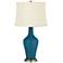 Color Plus Anya 32 1/4" High Oceanside Blue Glass Table Lamp