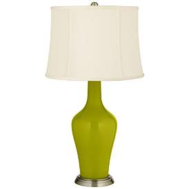 Image2 of Color Plus Anya 32 1/4" High Olive Green Glass Table Lamp