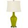 Color Plus Anya 32 1/4" High Olive Green Glass Table Lamp