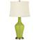 Color Plus Anya 32 1/4" High Parakeet Green Glass Table Lamp