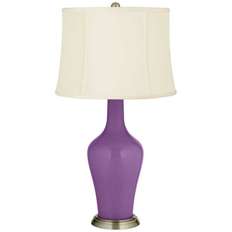 Image 2 Color Plus Anya 32 1/4" High Passionate Purple Glass Table Lamp