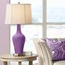 Color Plus Anya 32 1/4" High Passionate Purple Glass Table Lamp