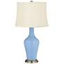 Color Plus Anya 32 1/4" High Placid Blue Glass Table Lamp